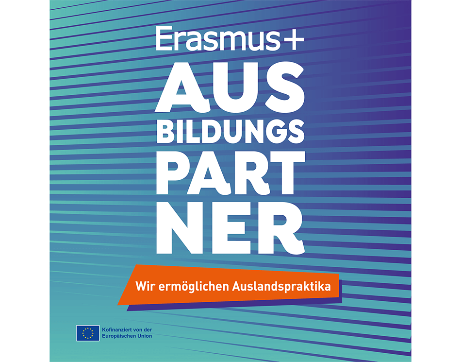 Erasmus+ Ausbildungs-Partner Logo für Auslands-Praktikum der Bäckerei Meyer