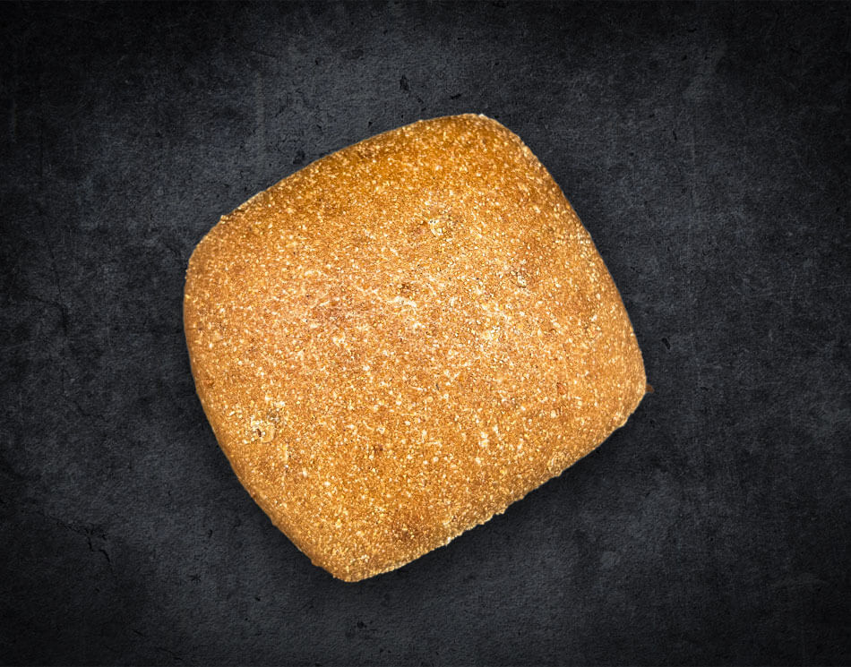 Ein Rokki mit feinen Körnern. Es ist goldbraun und eckig.